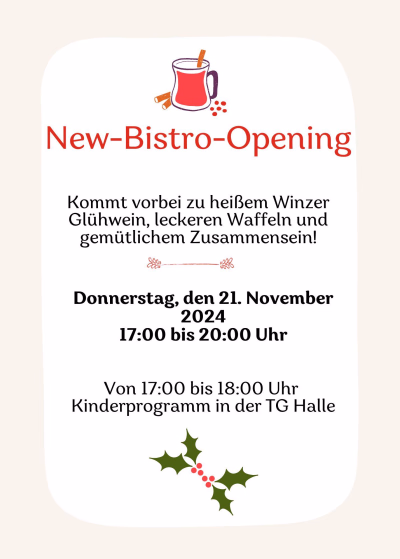 New Bistro Opening