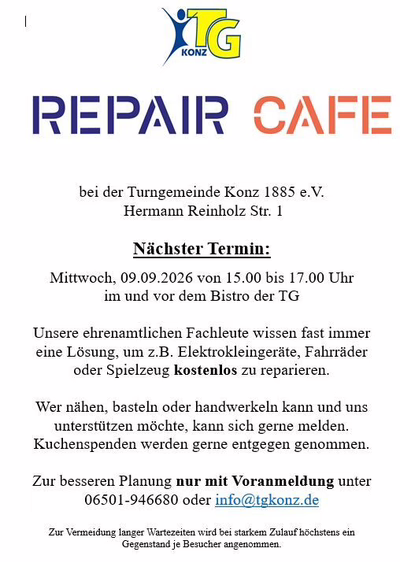 Repair Cafe Sept 26