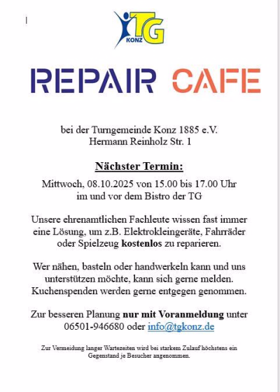Repair Cafe Oktober 2025