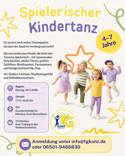 Kindertanzen 2026 Nov