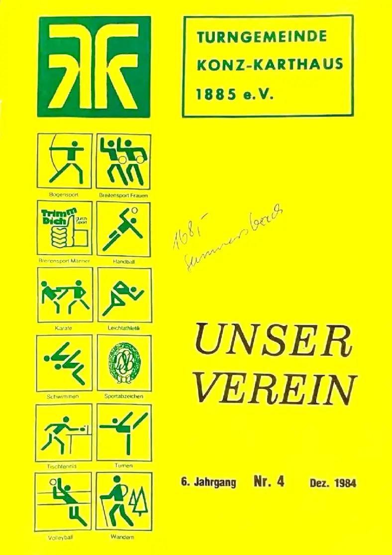 Unser Verein 4/1984