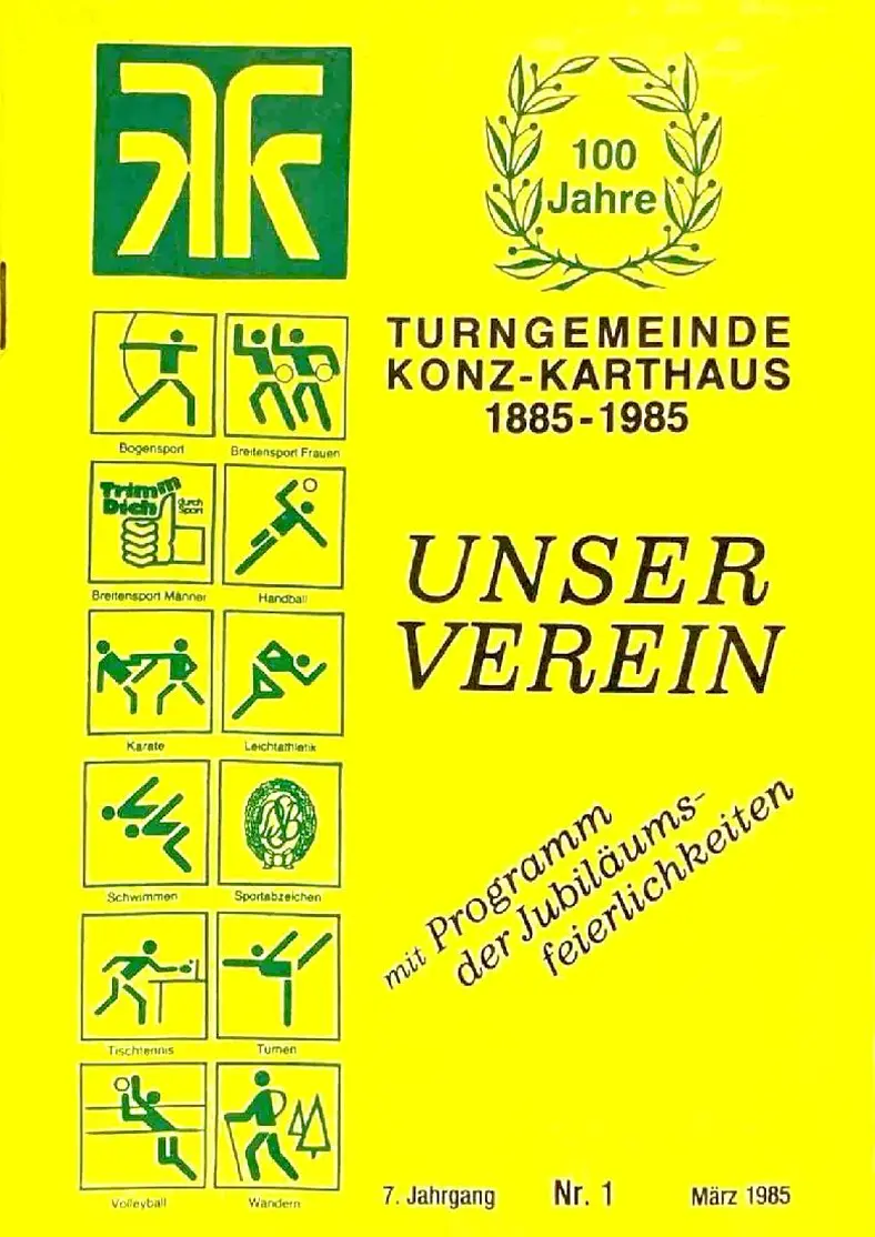 Unser Verein 1/1985