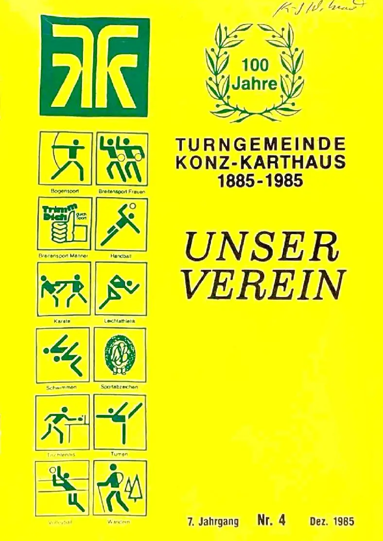 Unser Verein 4/1985