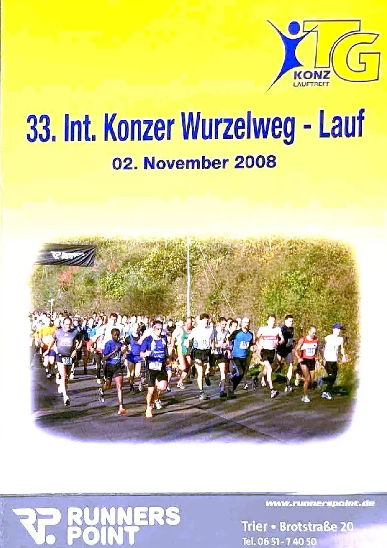 33. Internationaler Konzer Wurzelweg-Lauf 2008
